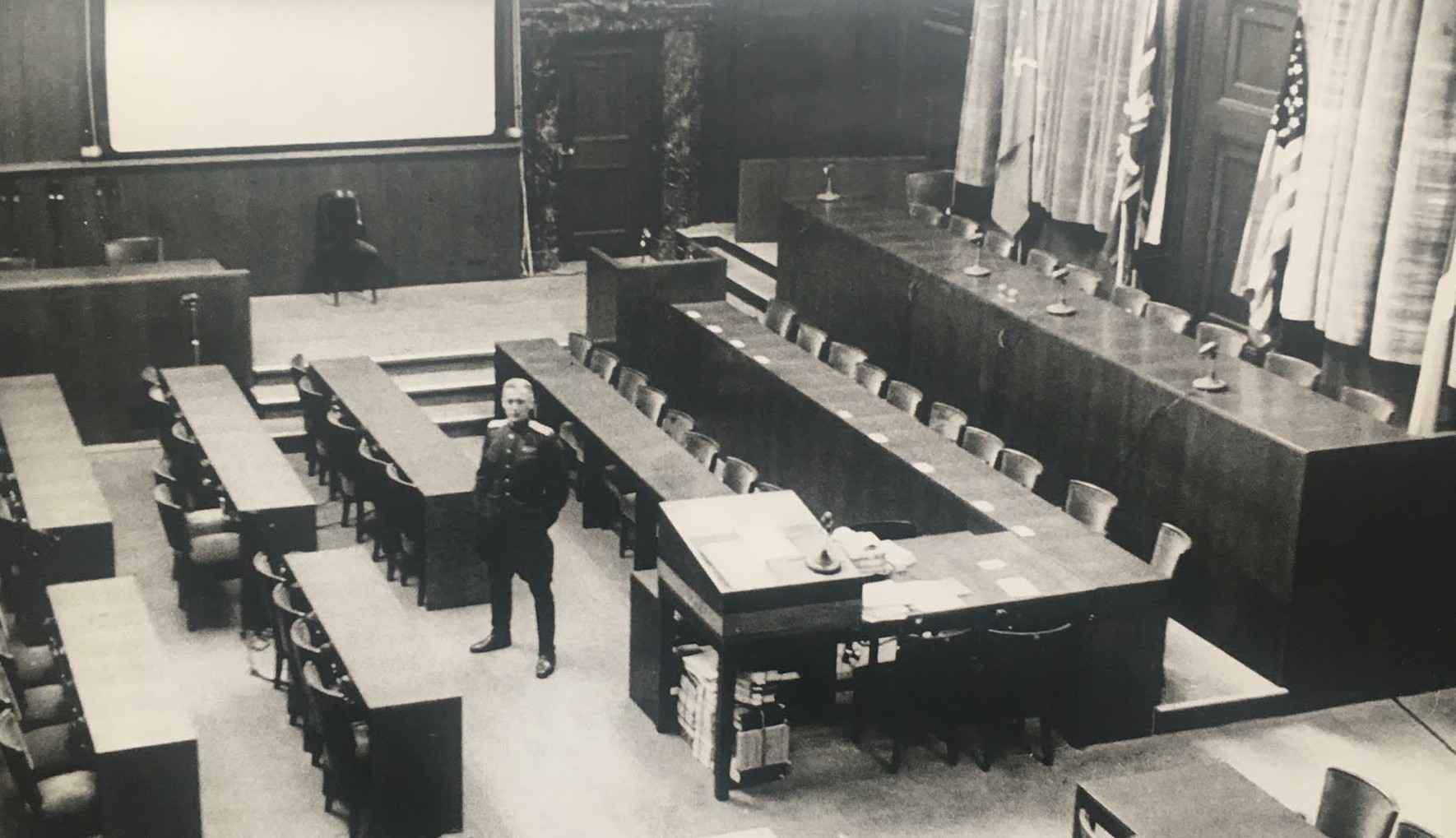 Лекция лауреата Сталинской премии т. Кармена на тему «Нюрнбергский процесс» (01 апреля 1946 года)